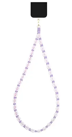iDeal Cord Strap Crochet Flower fialová / Šňůrka na mobil / Univerzální