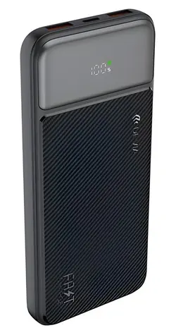 Devia Smart Series černá / Powerbanka / 10000 mAh / PD 20W / displej