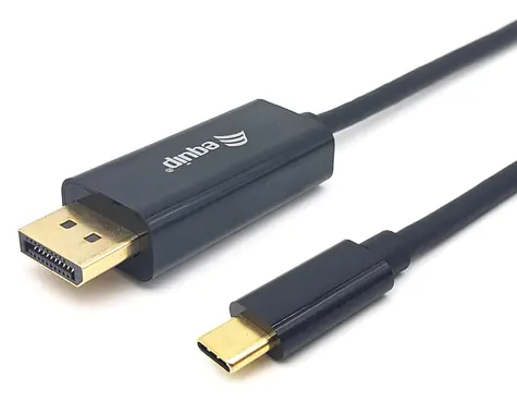 Equip černá / Redukce / USB-C - DisplayPort / 4K/240Hz / 3 m