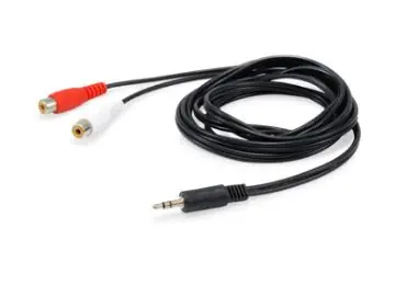 Equip 2x RCA - Jack 3,5mm černá / Audio kabel / 2,5 m
