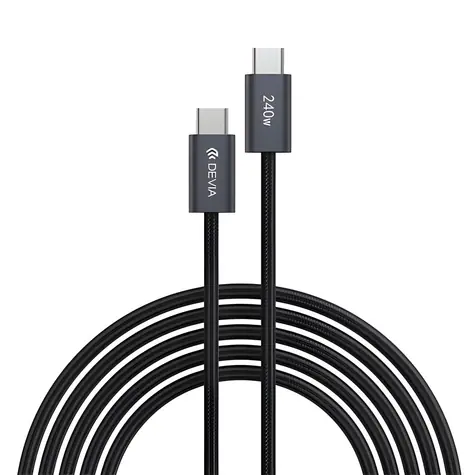 Devia Extreme Speed Series černá / Datový kabel / USB-C / 240W / 2 m