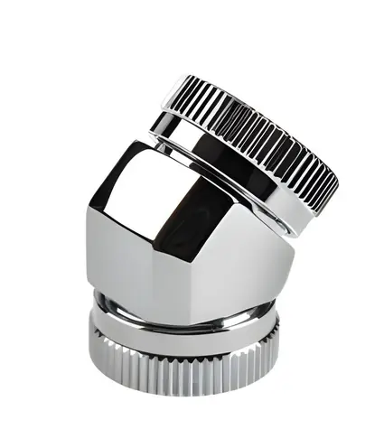 PHANTEKS Hard-Tube adaptér 45° chrom / Úhlový adaptér / 12 mm / HardTube