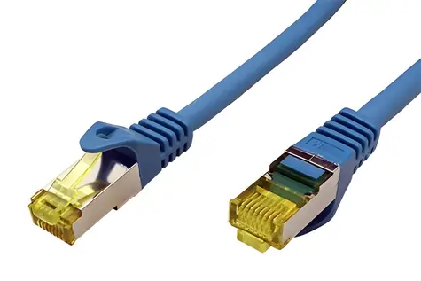 Goobay patch kabel S/FTP Cat7 modrá / Patch kabel / RJ45-RJ45 / LSOH / 25m