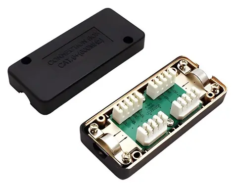 Goobay nařezávací spojka STP / Spojka pro LAN kabely / cat. 6+ / 600MHz