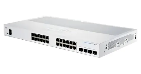 Cisco CBS250-24T-4X REFRESH / Switch / 24x GbE RJ-45 / 4x SFP+ 10G / fanless