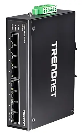 Trendnet TI-PG80 / Průmyslový switch / 8-port Gigabit / 8x PoE+ / DIN lišta
