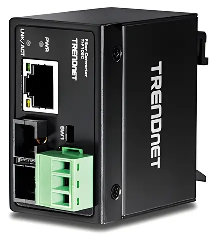 TRENDnet TI-F10SC / Média konvertor / RJ-45 - SC / multi mode / 2 km / na DIN lištu