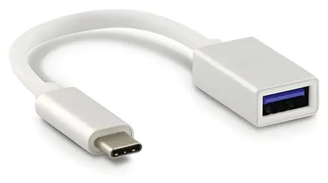 LMP adaptér USB-C na USB-A stříbrná / Adaptér / hliníkové tělo