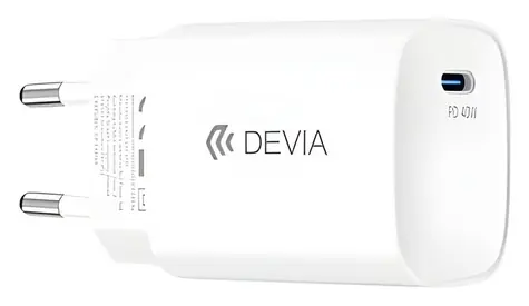 Devia Ultra6 PD Dynamic Charger 40 W bílá / Síťová nabíječka / USB-C / PD / max. 60 W
