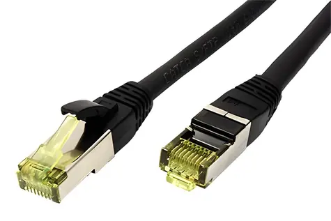 Roline S/FTP patch kabel Cat 6a 10m černá / Patch kabel / venkovní / TPE / LSOH