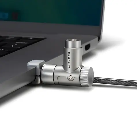 Targus HyperShield stříbrná / Bezpečnostní kabelový zámek / 2 m