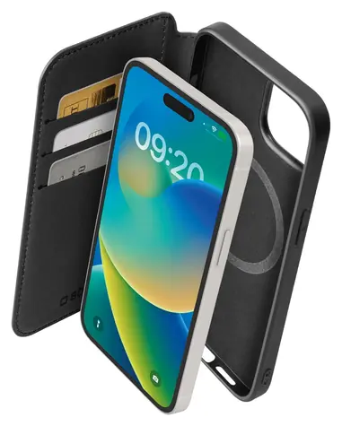 SBS Book Wallet Mag černá / Pouzdro / MagSafe / Apple iPhone 15 Pro Max
