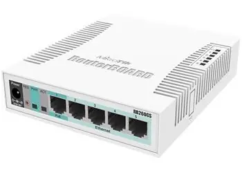 MikroTik CSS106-5G-1S (RB260GS) / Switch / 5x Gigabit LAN / 1x SFP / SwOS