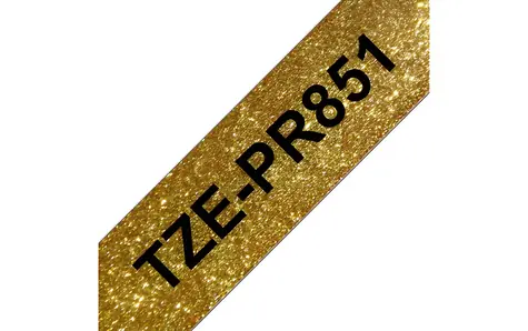 Brother TZe-PR851 zlatá/černá / Páska do štítkovače / Premium / laminovaná / 24 mm / 8 m
