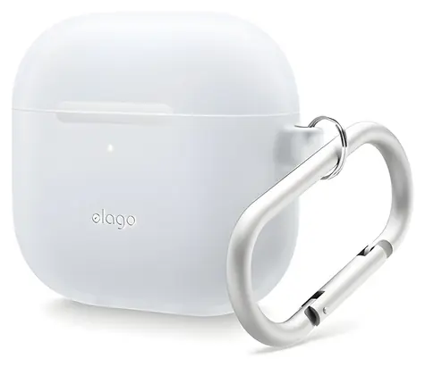Elago Hang Case Nightglow Blue / Silikonové pouzdro / AirPods 4 / karabinka