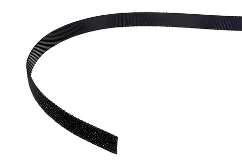 Value černá / Stahovací páska / suchý zip / 10 mm / 25 m