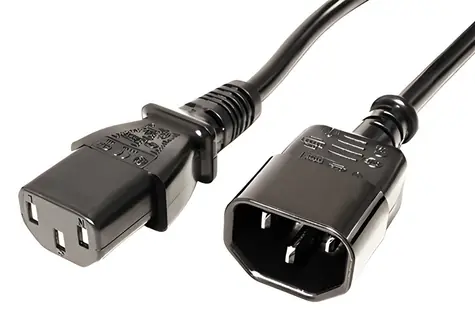 Value Prodlužovací napájecí kabel IEC320 C14-C13 černý / Napájecí kabel / 1,8 m