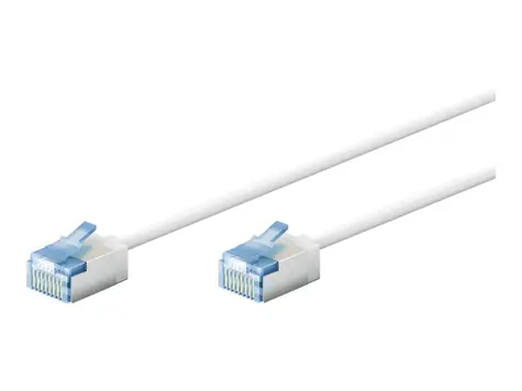 Goobay 74326 bílá / Patch kabel / Cat 6A / U/FTP / slim / 0,15 m