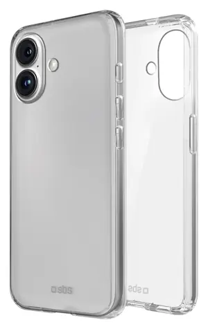 SBS Skinny pouzdro pro Apple iPhone 16 Plus transparentní / Pouzdro