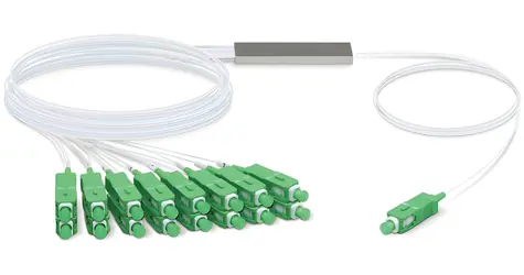 Ubiquiti UFiber Splitter 16 / Optický rozbočovač / 1:16 / SC/APC konektory / 1260-1650 nm / kabel 1,5 m