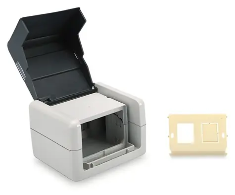 Digitus / Zásuvka / modulární 2-port / neosazená / na omítku / IP44 outdoor