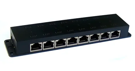 Digitus POE-PAN8-CASE / PoE panel / 8 portů / pasivní / s krytem