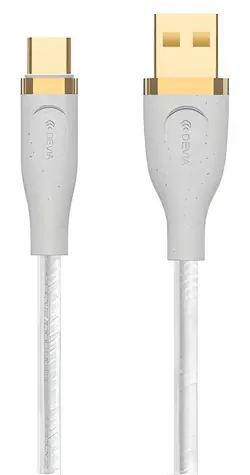Devia Star Series datový kabel bílá / Kabel USB-A - USB-C / 1,2 m