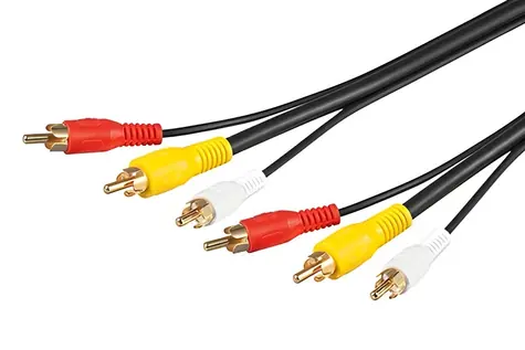 Goobay 3x Cinch (M) - 3x Cinch (M) / AV kabel / 2x audio, 1x video / 1,5 m