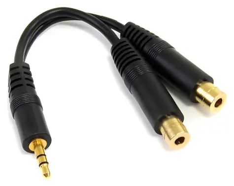StarTech Audio splitter kabel 3,5mm / Audio kabel / Jack 3,5mm (M) - 2x Jack 3,5mm (F) / pozlacené konektory