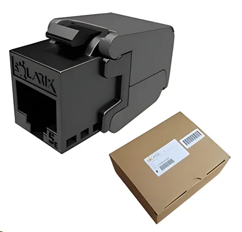 Solarix SXKJ-5E-UTP-BK-SA multipack 24 ks / Keystone / CAT5E / UTP / samořezný / černá