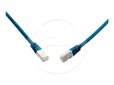C6A-315BU-0,5MB CAT6A S/FTP modrá / Patch kabel / 10G / LSOH / 0,5 m