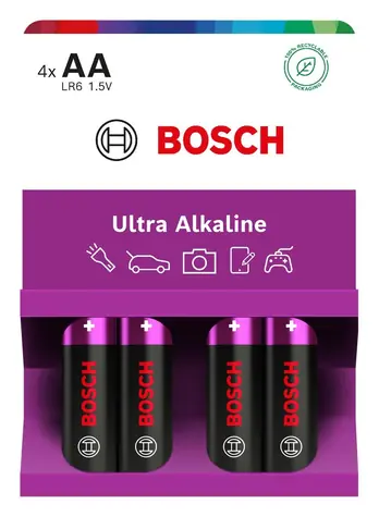 Bosch LR6UA4B/00 Ultra Alkaline AA 4 ks / Alkalická baterie / 1,5 V