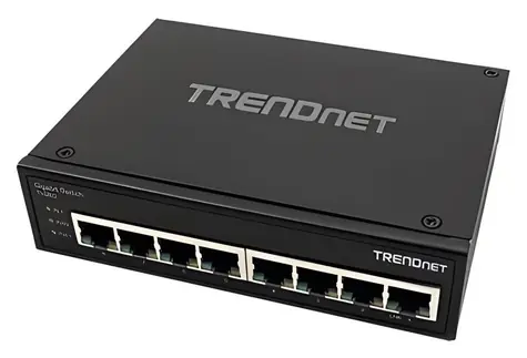 TRENDnet TI-G80 / Switch / Průmyslový / 8-port Gigabit / DIN lišta