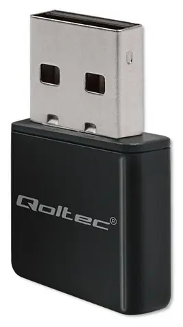 Qoltec 56986 / WiFi adaptér USB / Nano / 802.11n / 300 Mbps