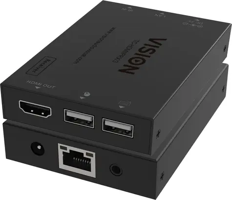 Vision TC-HDMIIPRX/3 / HDMI extender - přijímač / KVM / audio / IR / Cat 6 / až 150 m