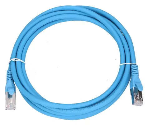 Extralink Cat6a modrá / Patch kabel / S/FTP / RJ-45 / 3 m / 10 Gbit/s
