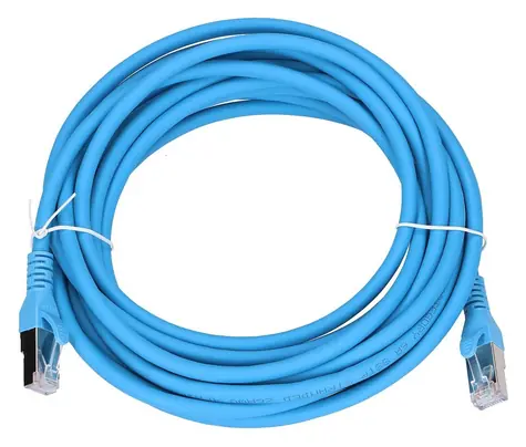 Extralink patch kabel Cat.6a S/FTP modrá / Patch kabel / RJ-45 / 5 m / 10 Gbit/s