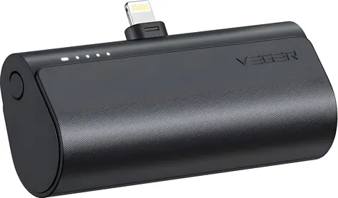 Veger PlugOn černá / Powerbanka / 5000 mAh