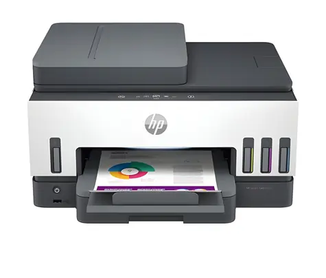 HP Smart Tank 7605 šedo-bílá / Multifunkční tiskárna / inkoustová / A4 / duplex / fax / WiFi / Bluetooth