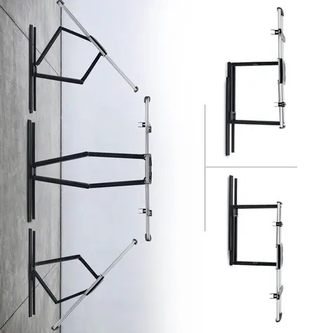 StarTech / Montážní sada na zeď / pro plochý panel / kloubová, 2 vertikální úchyty / VESA 600x400 / do 45 kg / hliníková