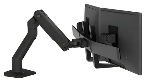 Ergotron HX Desk Dual Monitor Arm černá / Stolní rameno pro 2 monitory / Do 32