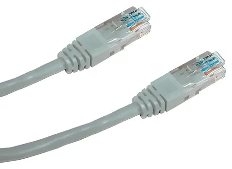 DATACOM Patch kabel 10m šedý / UTP / CAT5e / RJ45