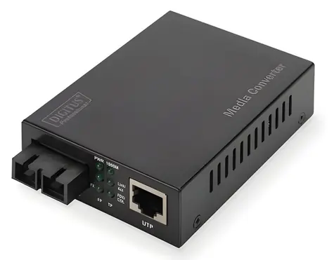 Digitus DN-82120-1 / Media konvertor / RJ-45 na SC Duplex / Gigabit / do 500 m