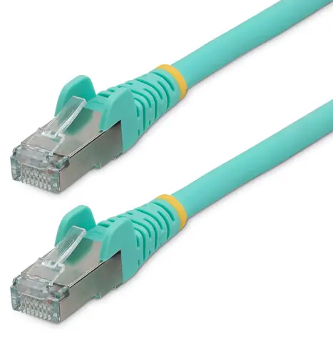 StarTech CAT6a U/UTP LSZH tyrkysová / Síťový kabel / 5 m / RJ-45 / PoE++ 100W