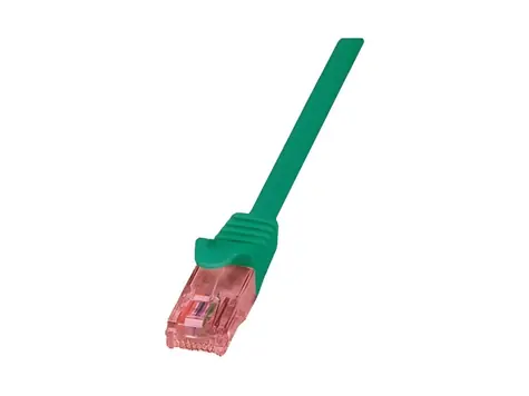LogiLink PrimeLine zelená / Patch kabel / Cat6 U/UTP / RJ-45 / 0,25 m