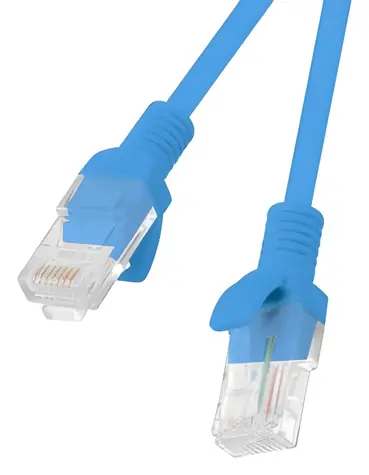 Lanberg UTP CAT5E 2m modrá / Patch kabel / RJ45-RJ45 / 10-pack / Fluke Passed