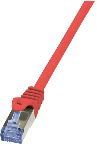 LogiLink CAT6a S/FTP 5m červená / Patch kabel / RJ-45 / AWG 26/7 / LSZH
