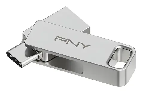 PNY DUO LINK 128GB / Flash disk / USB 3.2 / OTG / USB-A/USB-C / 200 MB/s