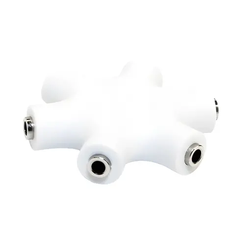 LogiLink audio rozbočovač 6v1 bílá / Rozbočovač / 6x jack 3,5 mm / pro až 5 sluchátek