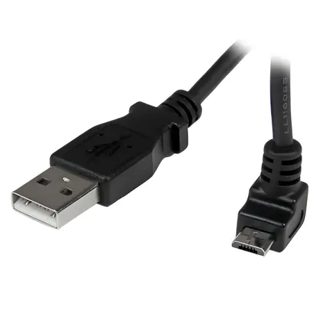 StarTech USB-A - Micro-USB lomený černá / Nabíjecí kabel / 2 m / 480 Mbit/s